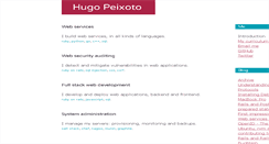 Desktop Screenshot of hugopeixoto.net